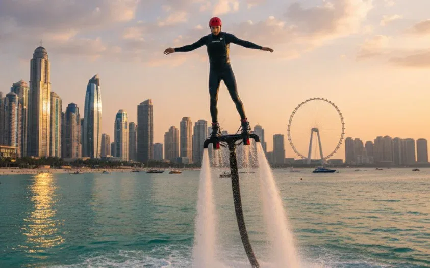 15. Flyboarding at JBR Beach
