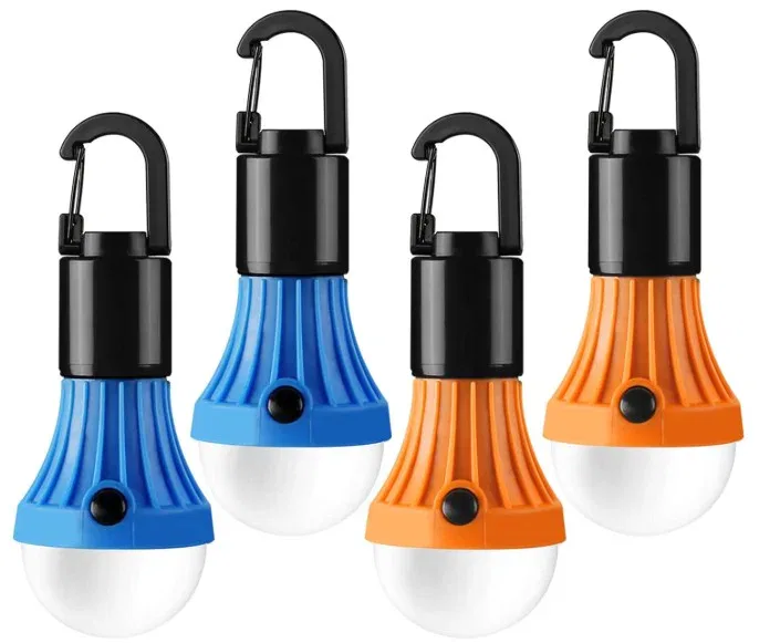 Lepro LED Camping Lantern Bulbs (4-Pack, Battery Powered)