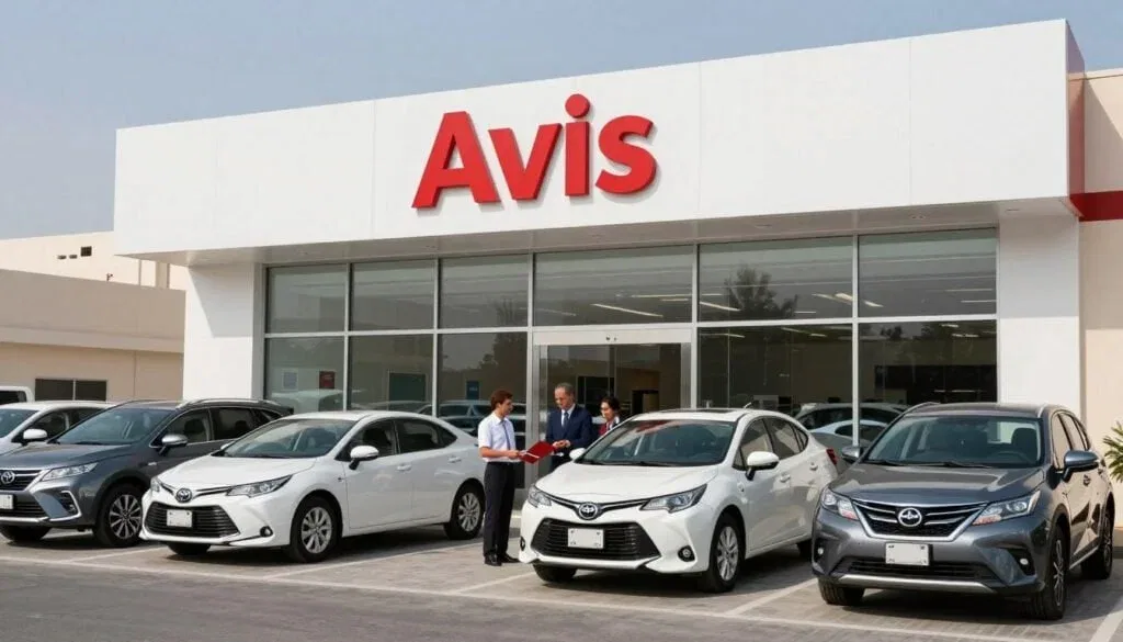 Avis Car Rental Dubai location with premium vehicle selection