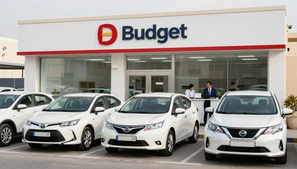 Budget Rent a Car location in Dubai with economy vehicles