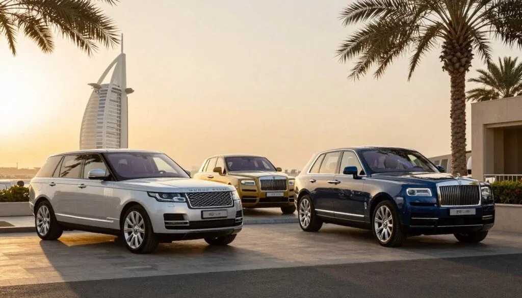 BeVIP luxury SUV and sedan fleet in Dubai