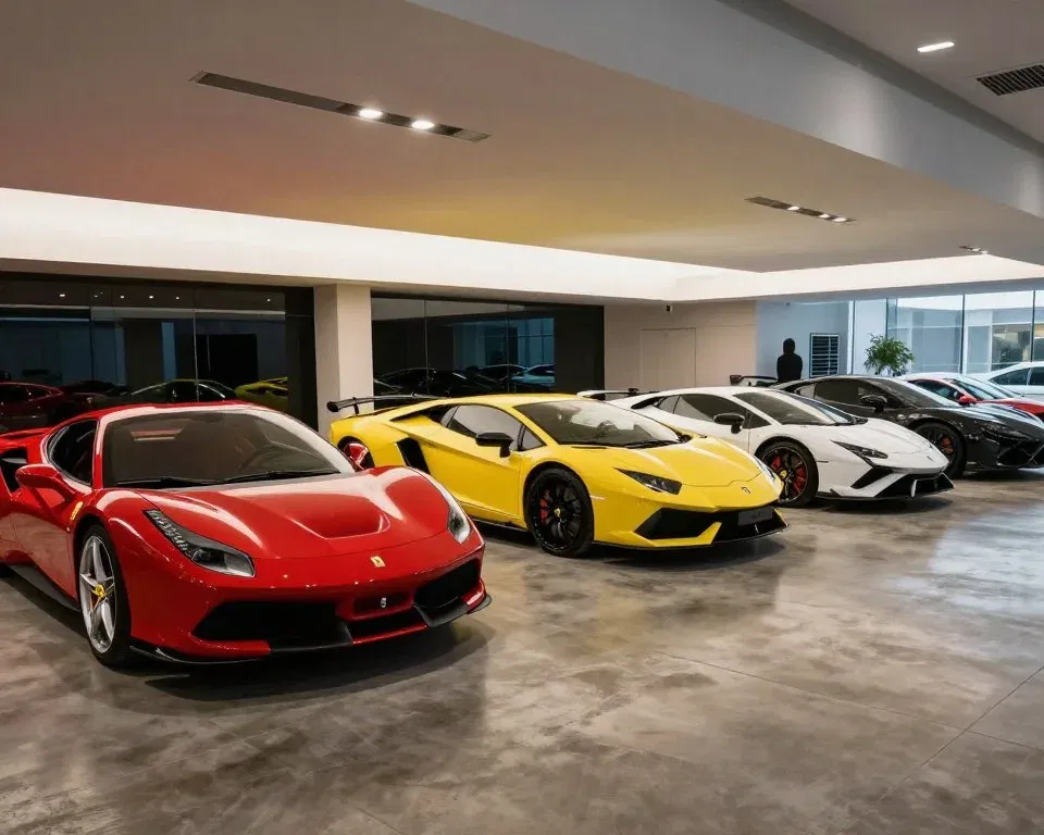 Phantom Luxury Car Rental fleet of exotic sports cars
