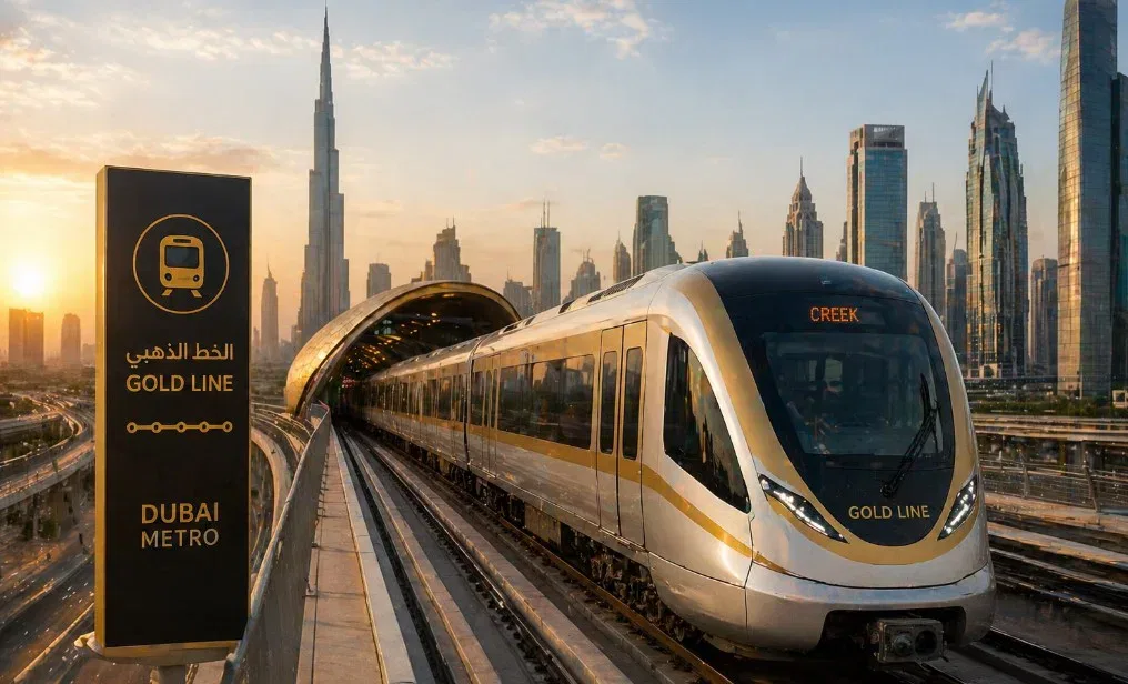 DUBAI METRO GOLD LINE