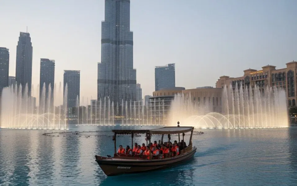 25. The Dubai Fountain Lake Ride