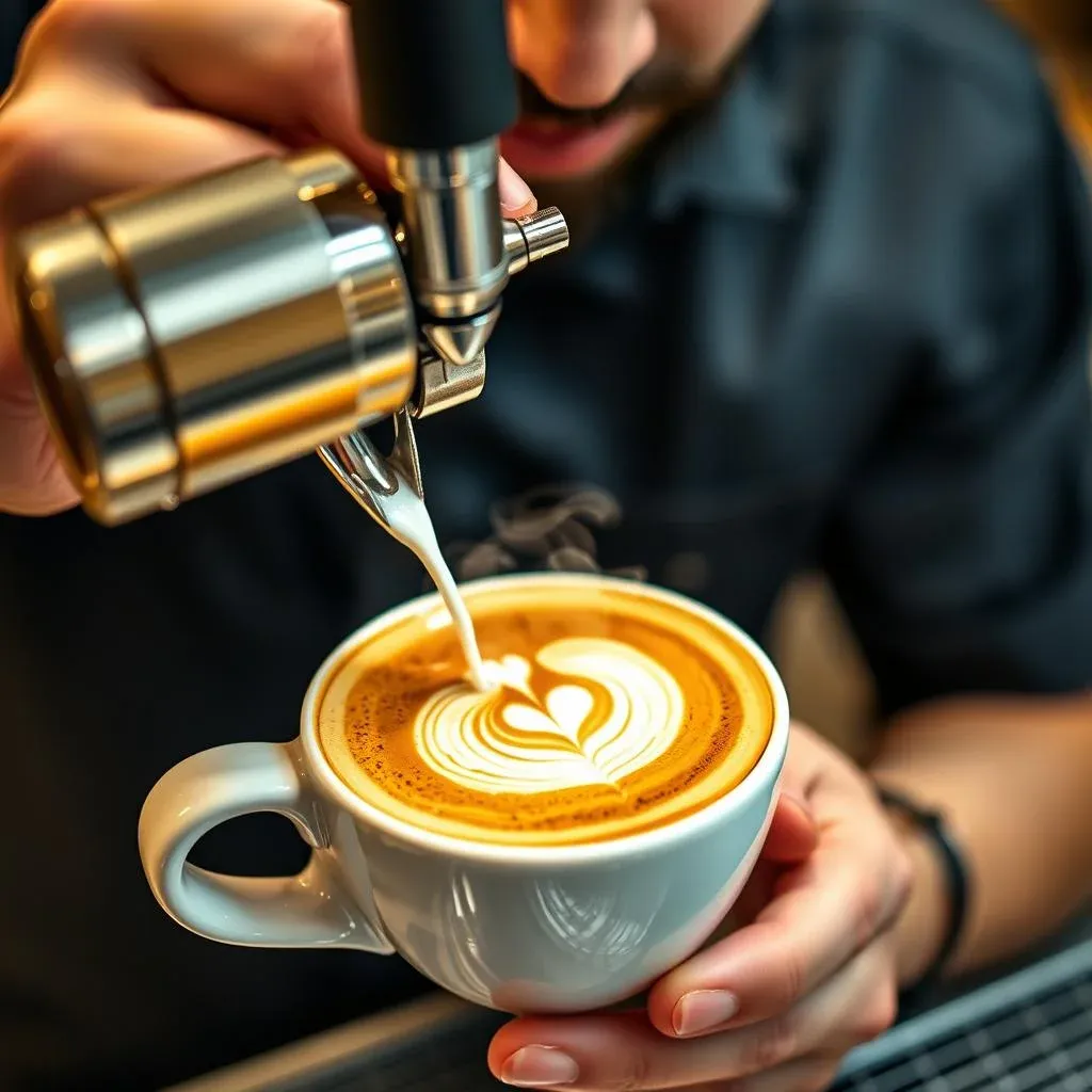 Barista preparing specialty coffee at one of the best coffee shops in Dubai Mall
