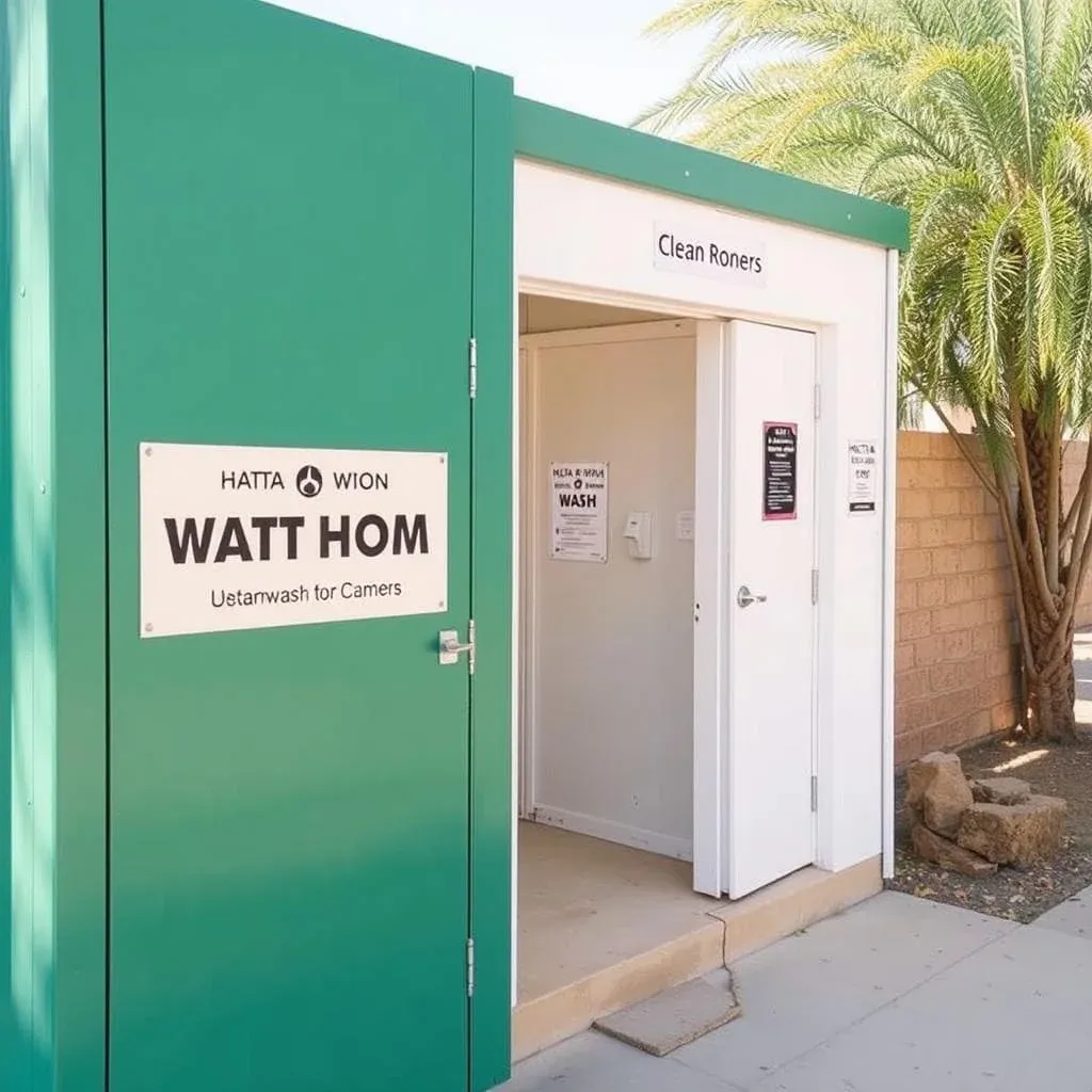 Clean washroom facilities available at Hatta Wadi Hub