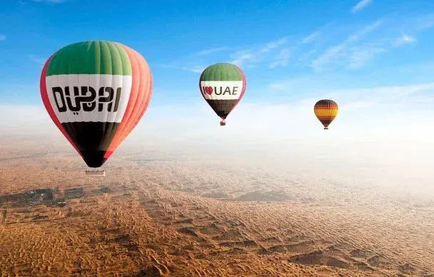 Hot Air Balloon Ride Over the Desert