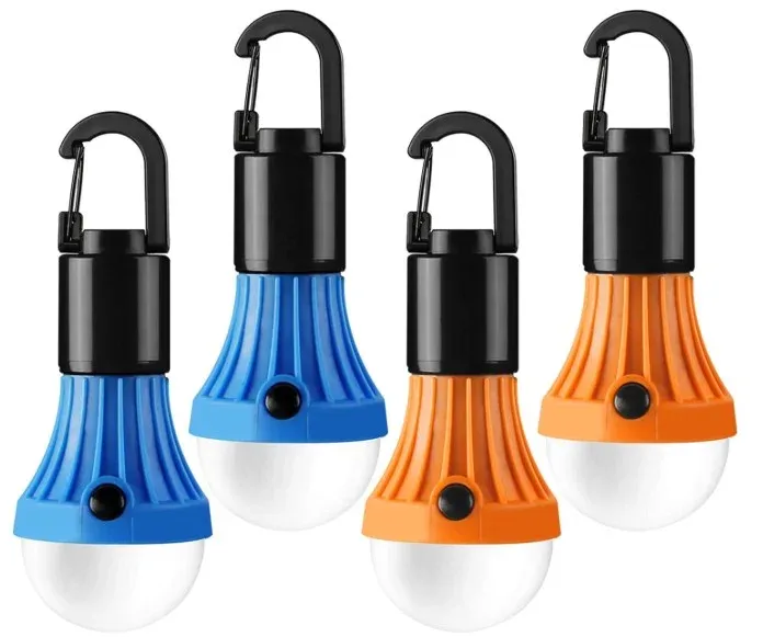 Lepro LED Camping Lantern Bulbs (4-Pack, Battery Powered)