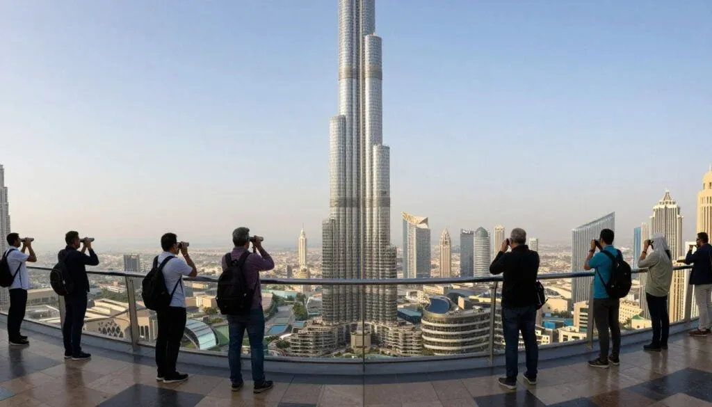 Burj Khalifa observation deck with fewer visitors during Ramadan daytime 2026 Burj Khalifa observation deck with fewer visitors during Ramadan daytime 2026