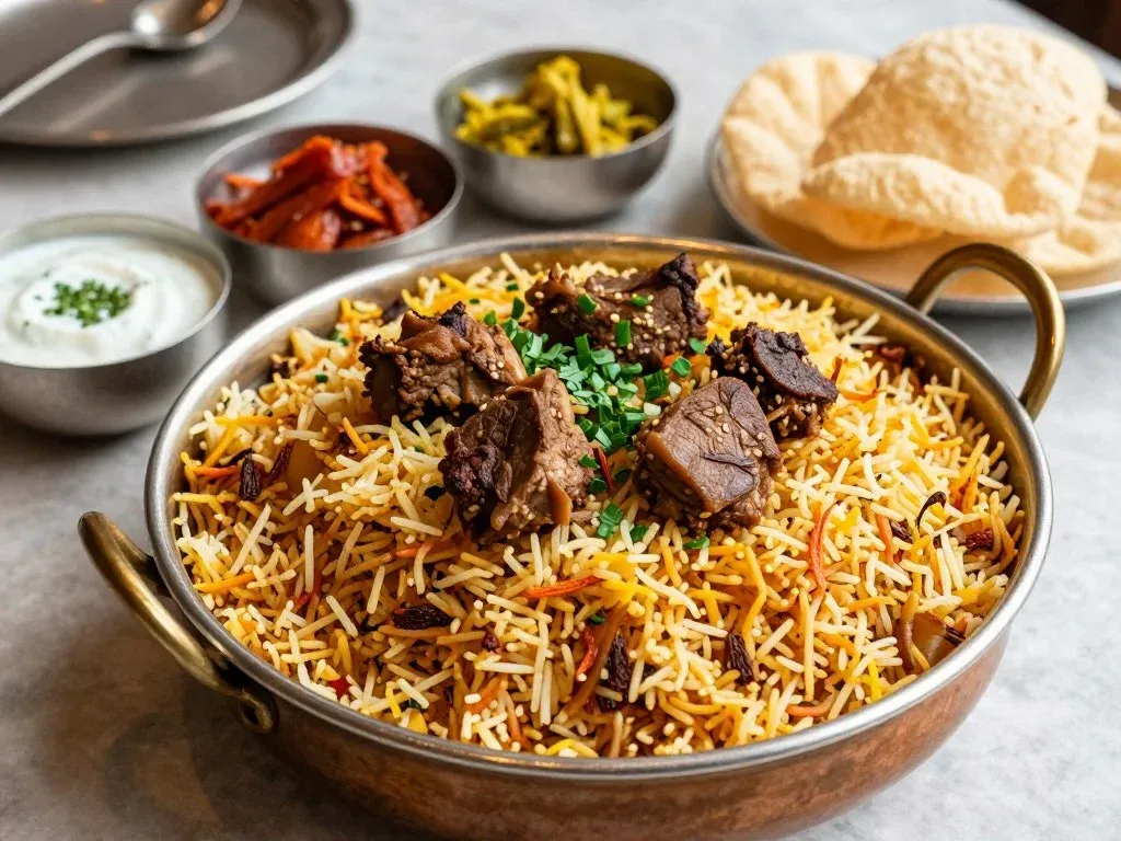 Calicut Paragon's Malabar-style biryani with coastal flavors