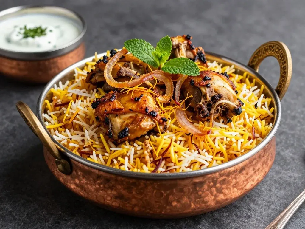 Gazebo's premium dum biryani served in Dubai