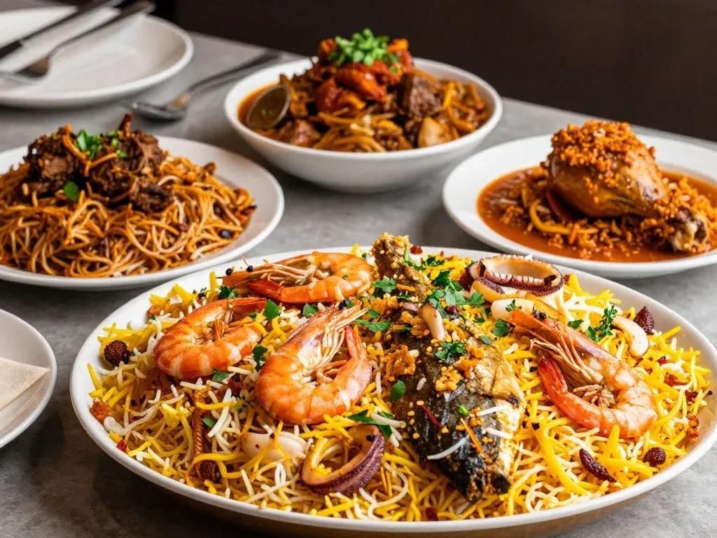 Mister Biryani's Hyderabadi biryani selection in Dubai