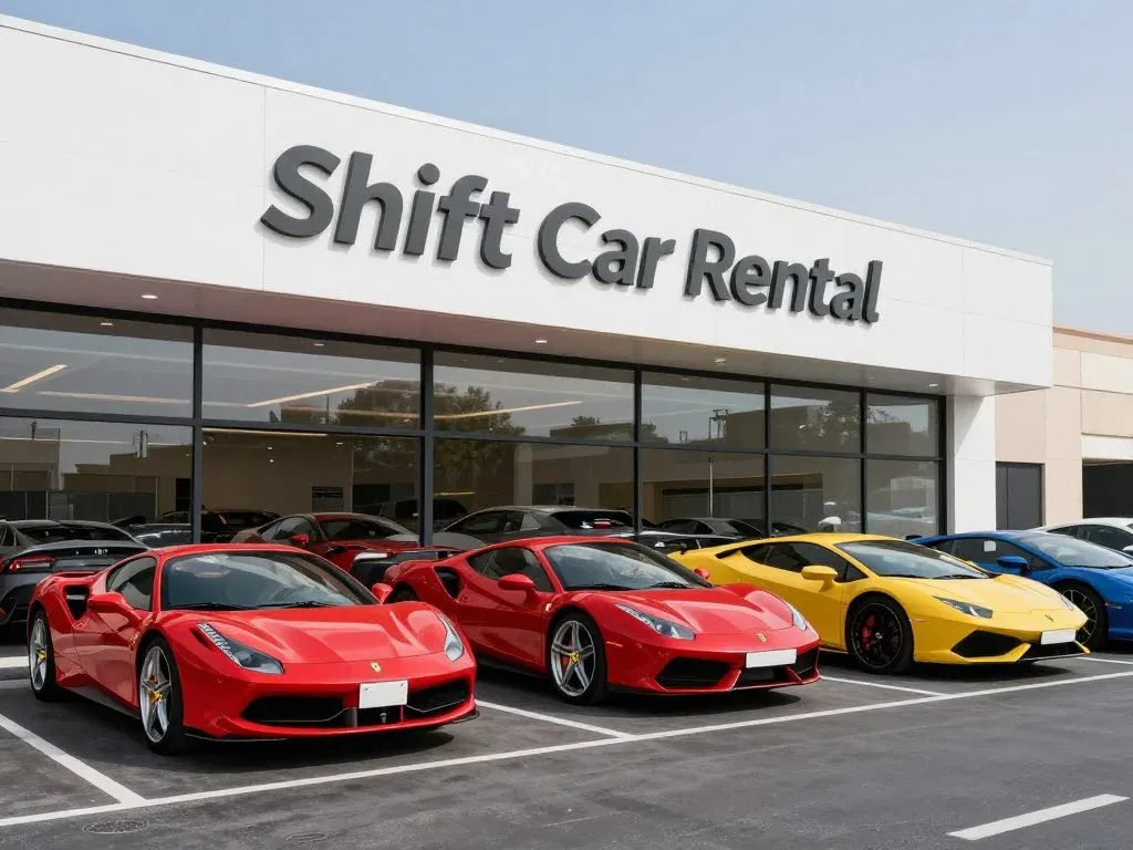 Shift Car Rental Dubai with luxury and sports cars