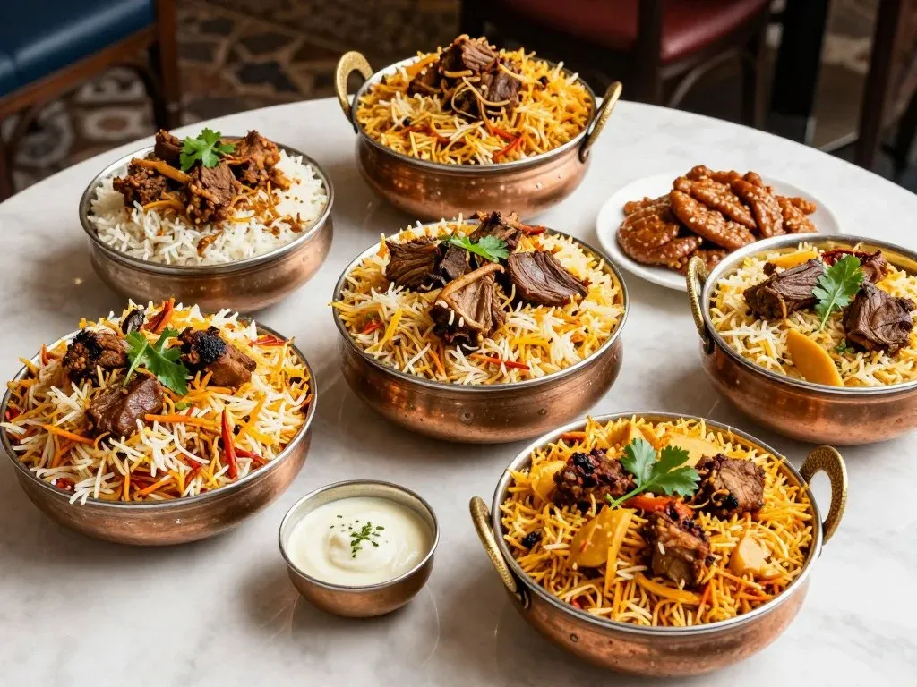 Silver Spoon Restaurant's award-winning biryani varieties in Dubai