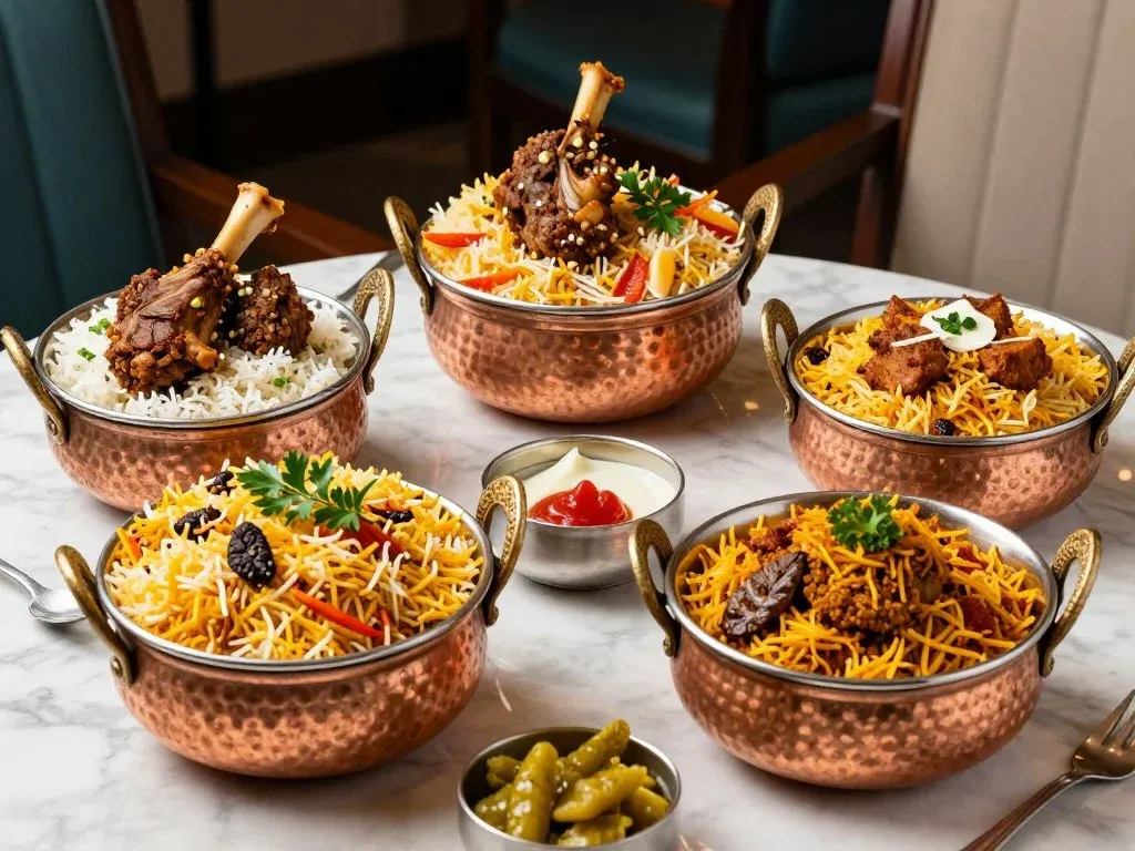 Sthan's innovative biryani varieties including Nalli and Achari biryani