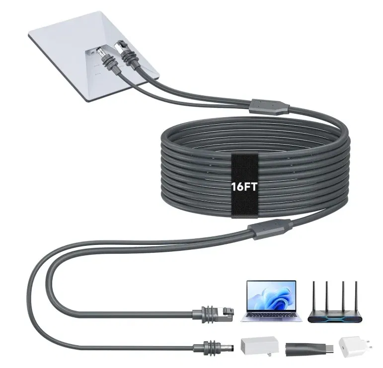 22.Starlink Mini Cable 16.4FT – 2-in-1 DCUSB-C Power