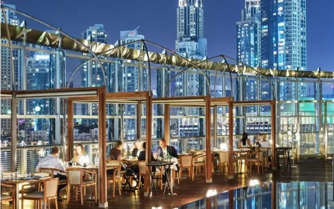 armani amal restaurant burj khalifa downtown dubai luxury interior 4. ArmaniAmal - Fashion Meets Cuisine