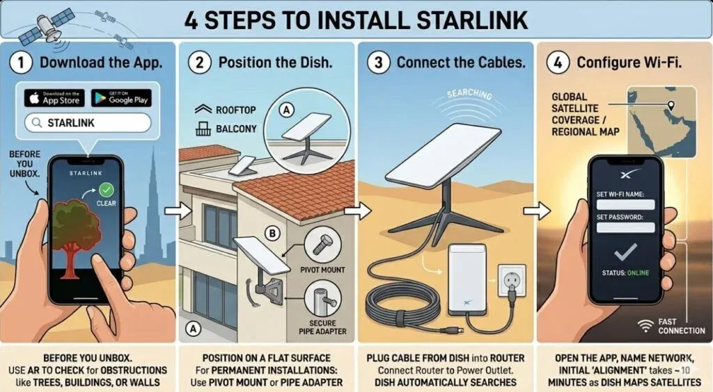 How to Use Starlink in UAE