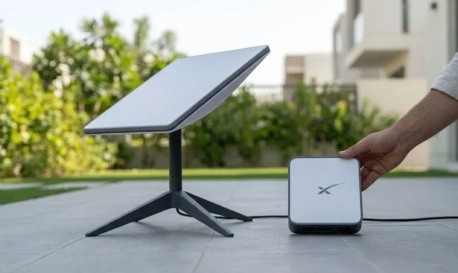 Mini vs Residential Dish — Side by Side